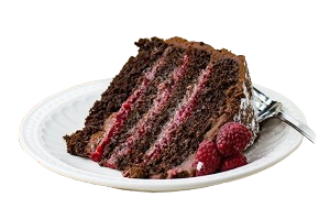 Raspberry Rush Fudge Cake 