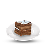 Fudge Cake In Custard 